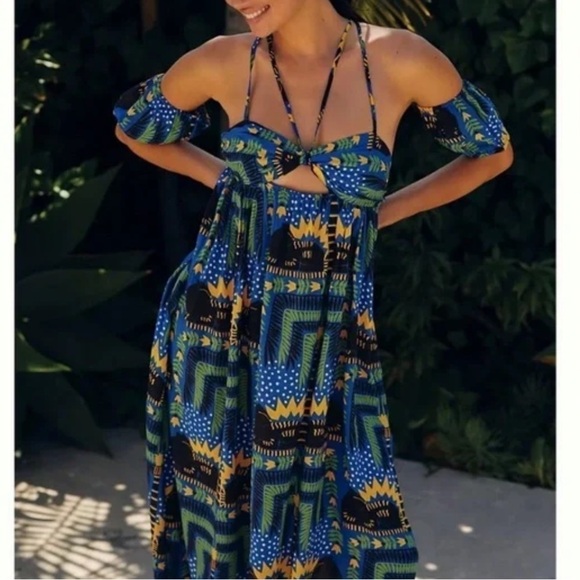 ANTHROPOLOGIE Joao Incerti Strappy Bandeau Dress Size M NEW - Picture 1 of 10